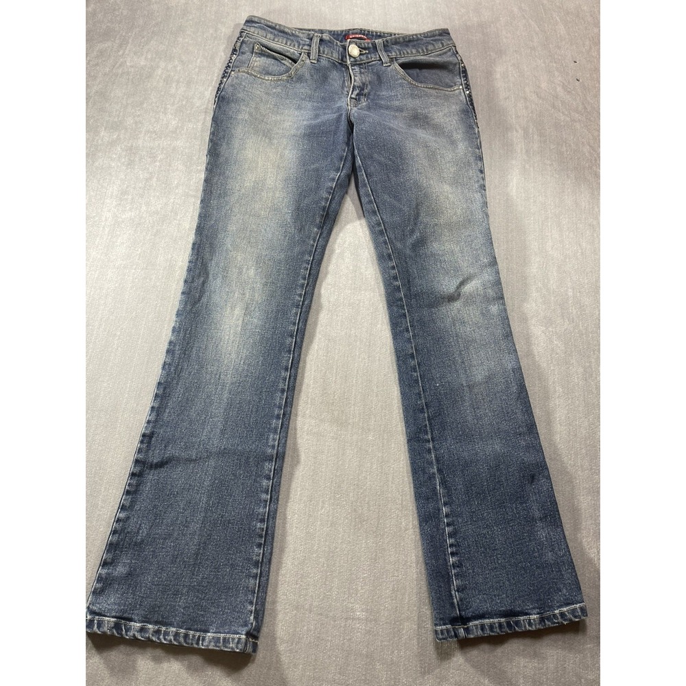 Union Bay Cargo Jeans Womens Size 32 Blue Denim Stretch Pockets New